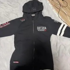 GOTCHA フルジッパー パーカー 黒　70年代