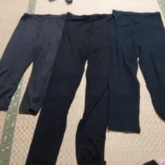 大きいサイズ　黒レギンスパンツのサムネイル