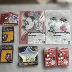 ディズニー くじ ミッキー ミニー キーホルダー ファイル シール セット売り