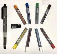 【超希少フルセット】初期型 ぺんてる Multi8 グレー 旧替芯8種 芯研器付のサムネイル