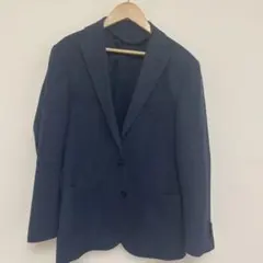 ネイビー テーラードジャケット 3つボタン