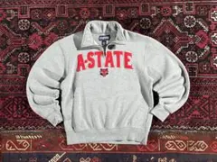 JANSPORT ジャンスポーツ ハーフジップ トレーナー グレー S