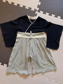 着物風ロンパース お食い初め 男の子 80cm