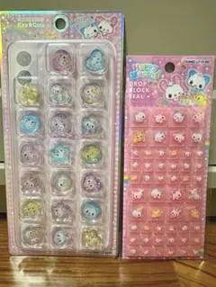 新品　Kira☆Coro ハッピーマーチ　ブロックシール　おはじきシール 2枚
