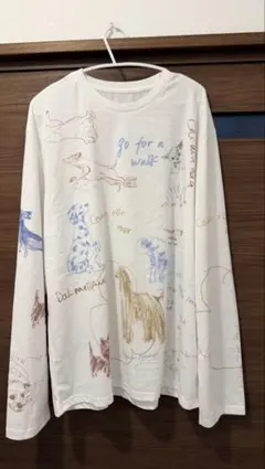 メゾンスペシャル Dog Party Long Sleeve Tシャツ