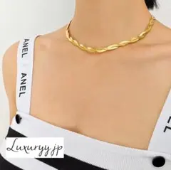 サージカルステンレス 激かわ 3mmスネーク 人気 ネックレス 編み込みチェーン