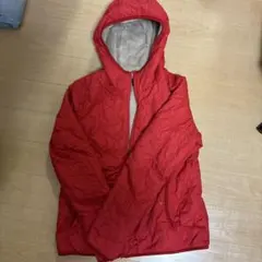UNIQLO ユニクロ　ボアフリース　キルトパーカー 赤レディース