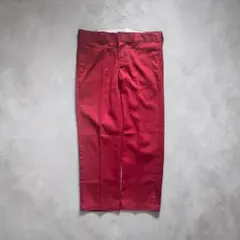 【希少】00s ディッキーズ WP873 34×30 スリムストレート レッドのサムネイル