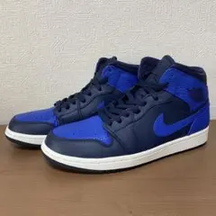 未使用 NIKE AIR JORDAN 1 MID OBSIDIAN ROYAL