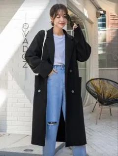 ブラックロングコート