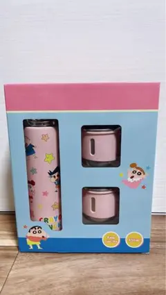 ≪送料無料≫クレヨンしんちゃん/ステンレスボトル450ml＋２カップのサムネイル