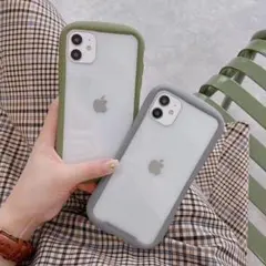iPhoneケース　背面クリアスマホケース透明iface型iPhone11PRO