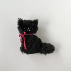 黒猫　ねこ　猫　ぬいぐるみ　ハンドメイド　作家　アートドール　a