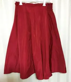 Honeys　COLZA　フレアスカート　赤　RED　光沢のサムネイル