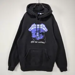 コラボ　フーディー　パーカー　M　Metallica　バックプリント　古着コーデ