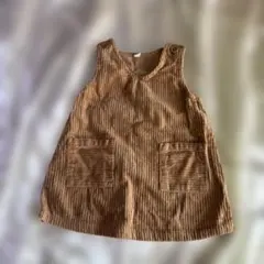 西松屋 コーデュロイ ジャンパースカート キャメルブラウン 80cm