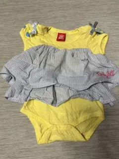 BABY DOLL イエロー ノースリーブ ワンピース