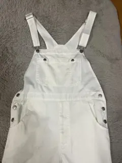 ホワイト デニム オーバーオール WEGO