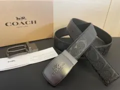 SALE　コーチ　新品　馬車バックル　リバーシブルシグネチャーベルト COACH コーチ 新品馬車 新作未使用 メンズベルト リバーシブル｜Yahoo