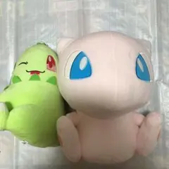 ぬいぐるみ　ポケモン　ミュウ&チコリータ　2体セット