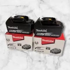 新品未使用 Makita 18V リチウム バッテリー 6.0Ah 2個 ft - メルカリ