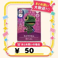 カメヤマサン　amiibo あつ森　アミーボカード