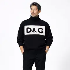 美品 DOLCE&GABBANA ドルガバ ニット タートルネック 黒 ブラックのサムネイル