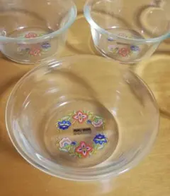 昭和レトロ　ガラス器　5枚セット