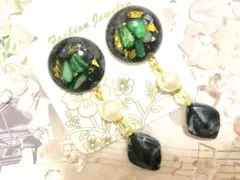 大ぶり大人パールゴージャスハンドメイドピアス