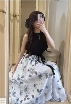 花柄ワンピース ロングワンピース