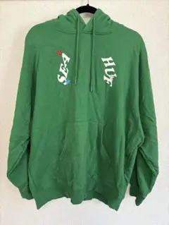 HUF WIND AND SEA コラボ パーカー グリーンのサムネイル