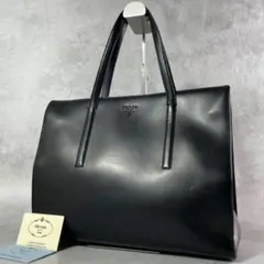 PRADA プラダ トートバッグ ハンドバッグ ブラック 黒 レザー 本革