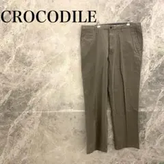 【美品】CROCODILE クロコダイル チノパンツ メンズ グレー 灰色
