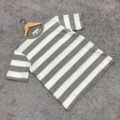 ✨アーバンリサーチ✨ボーダーTシャツ♡半袖♡クルーネック♡グレー♡白(L)