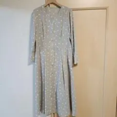 シャツワンピース 長袖 l