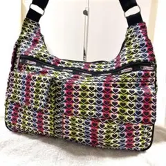 『美品』LeSportsac ショルダーバッグ ハート柄
