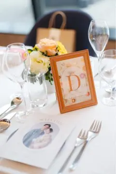 【美品】フォトフレーム5個セット（木目調はがきサイズ）