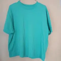 クルーネック 半袖Tシャツ グリーン Lサイズのサムネイル
