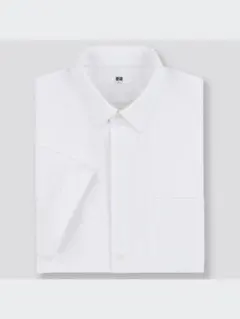 【新品】UNIQLO ドライイージーケア半袖Yシャツ・レギュラーカラー L