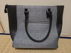 チェック柄トートバッグ