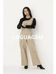 LAGUAGEM オールインワン オーバーオール デニム パンツ M