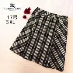 Burberry London ノバチェック フレアスカートリネン混17 3XLのサムネイル