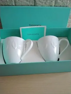 Tiffany & Co. ホワイトマグカップ 2個セット