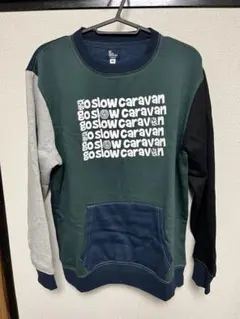 go slow caravan カラーブロック スウェット