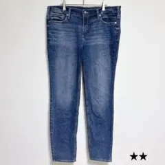 ★SILVER JEANS【16W】無地 デニム ストレート ゆったり ブルーのサムネイル