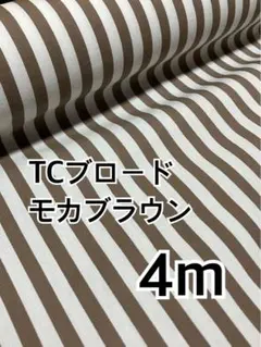 2点のみ　4m TCブロード モカブラウン　ハギレ　生地