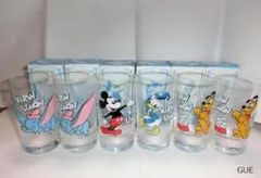 昭和レトロ　ディズニーグラス　ミッキーマウス　ダンボドナルドプルートキリンレモン