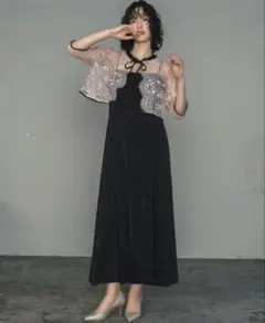 極美品 GIRL ガール レースブラウス ワンピース ドレス S オケージョン