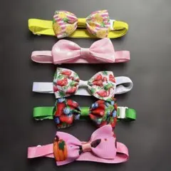 犬用リボンアクセサリー5個セット