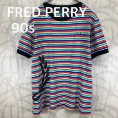 FRED PERRY 別注 ワンポイントロゴ刺繍 リンガーTシャツ - メルカリ